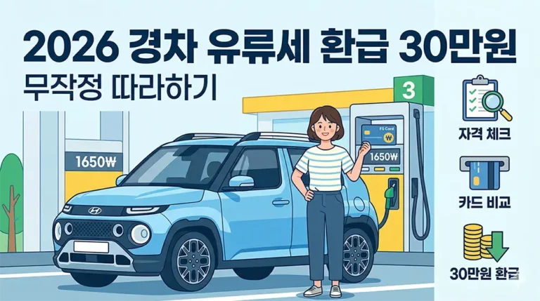2026 경차 유류세 환급 혜택 안내
