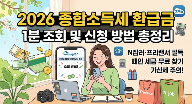 2026 종합소득세 환급금 조회 방법 및 기간 가이드