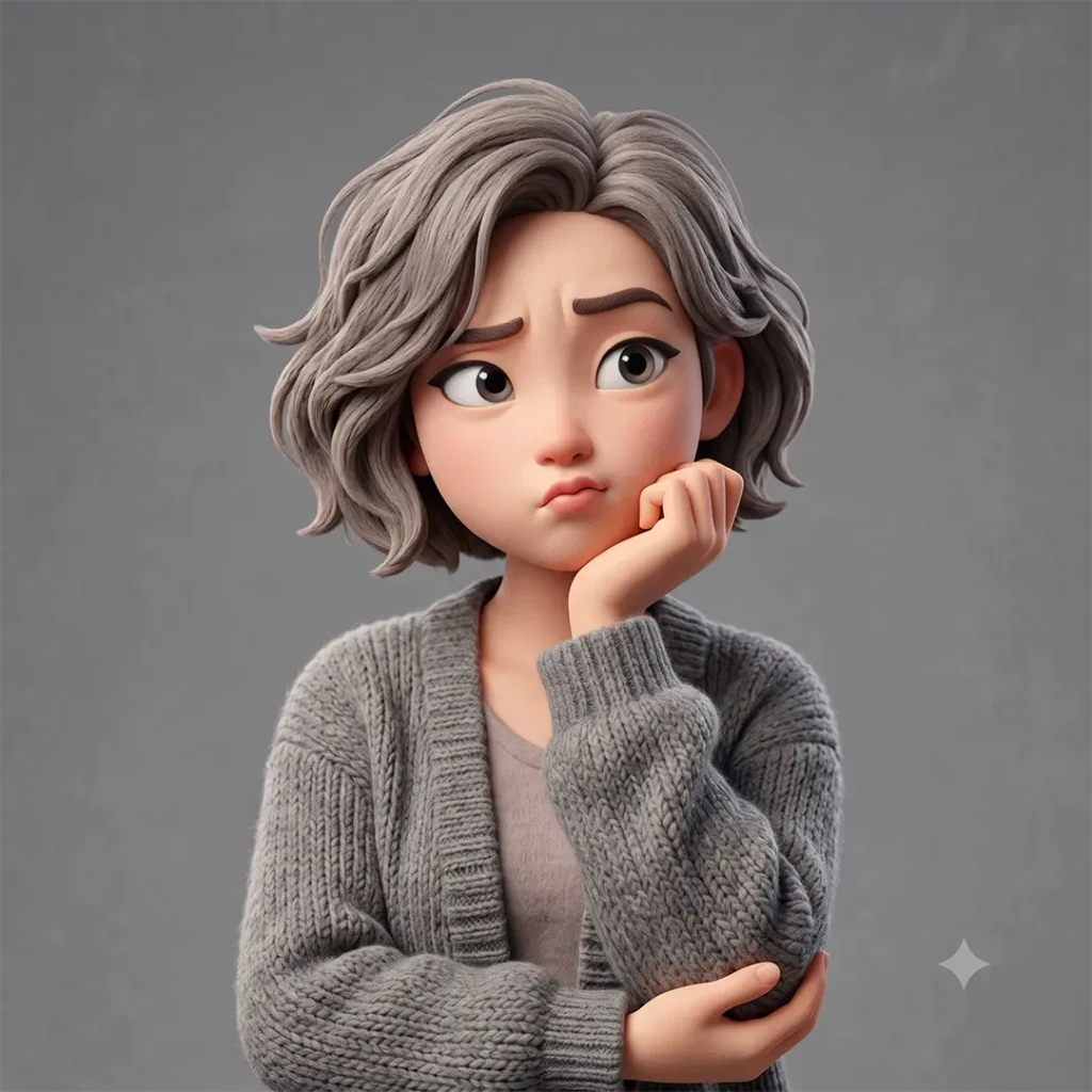 3D rendered Korean woman character contemplating 30 million won ISA transfer strategy